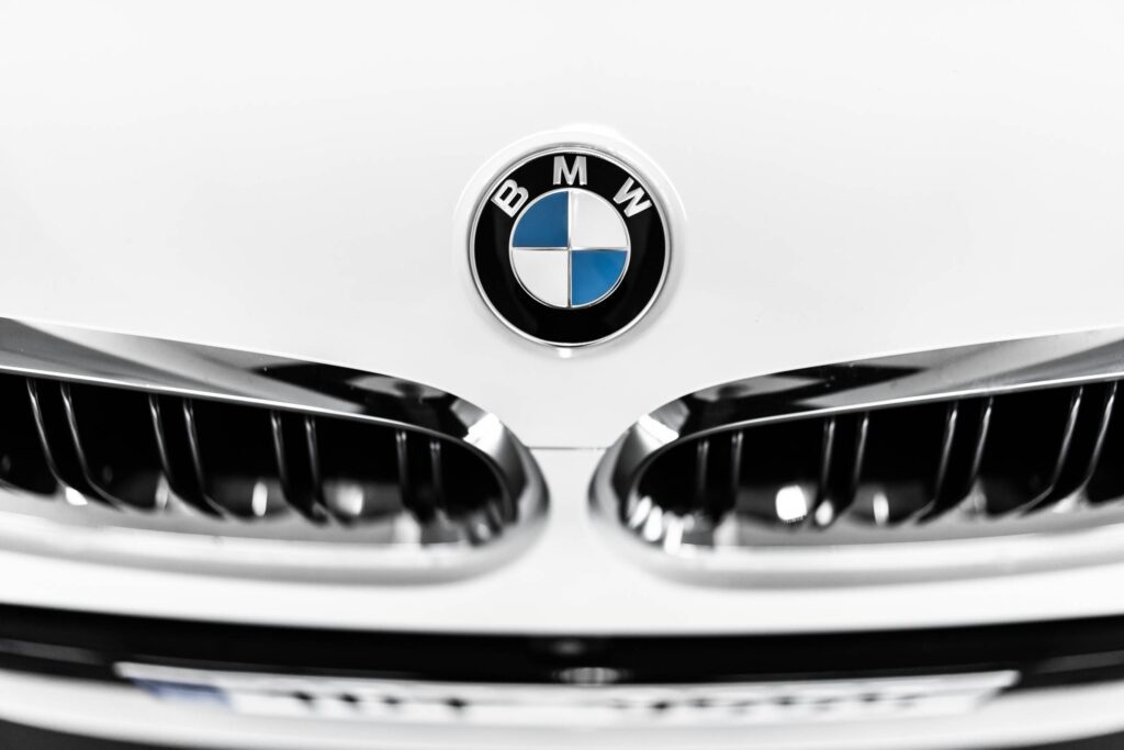 Front Grille of a BMW Car Free Photo