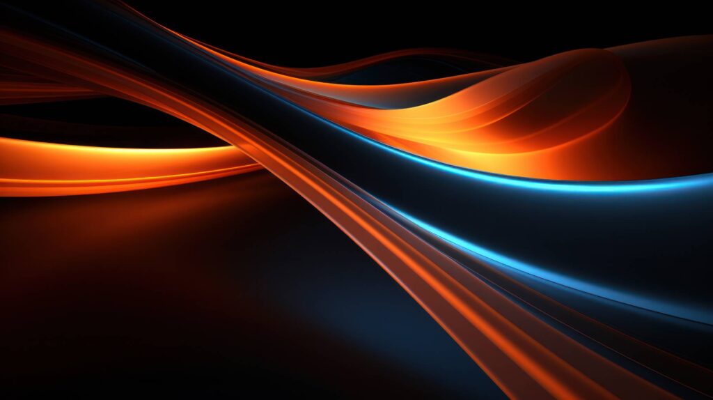 Futuristic Modern Orange and Blue Lines Background Stock Free