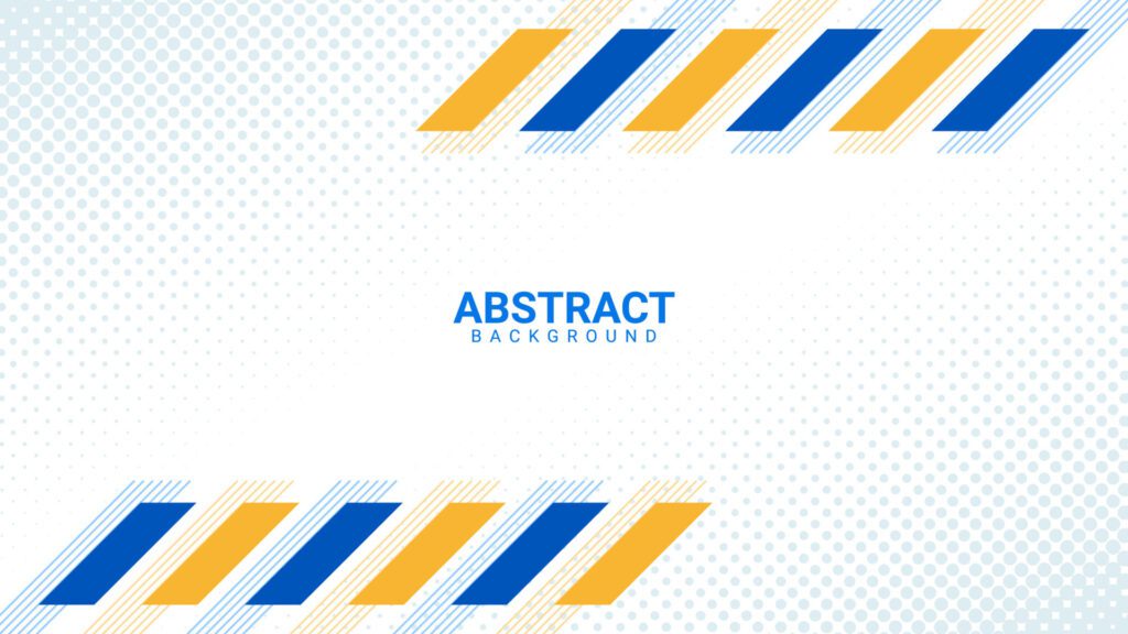 geometric abstract background in blue and yellow Free Vector