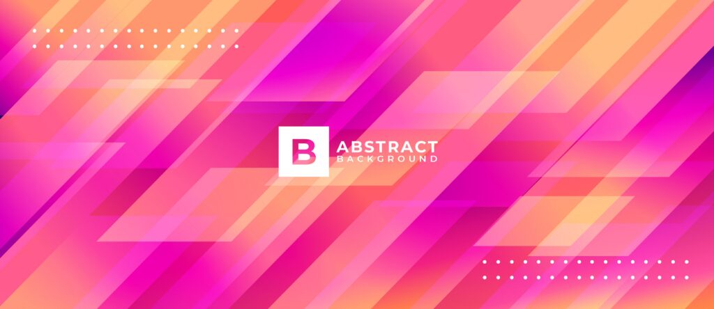 Geometric Pink and Orange Shape Abstract Background Free Vector