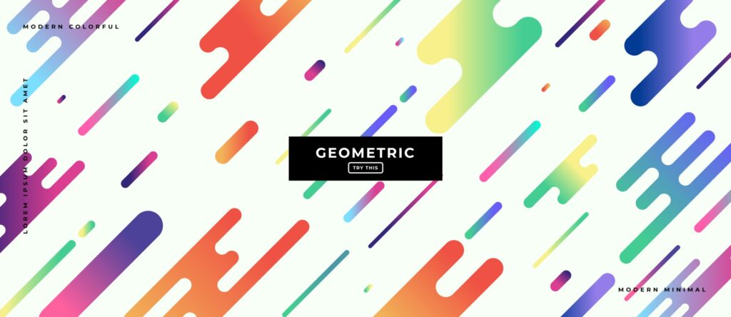 Geometric Shapes Background. Free Vector