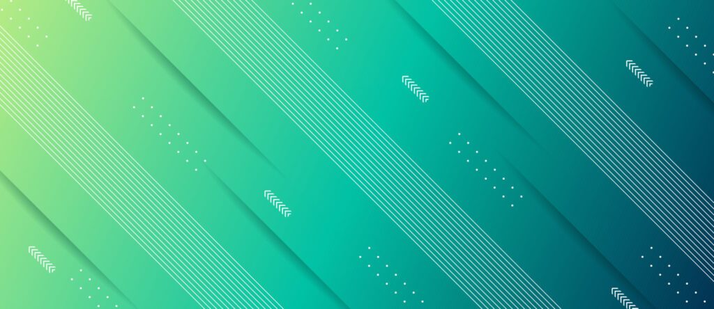 Geometric stripes line shape on green abstract background Free Vector