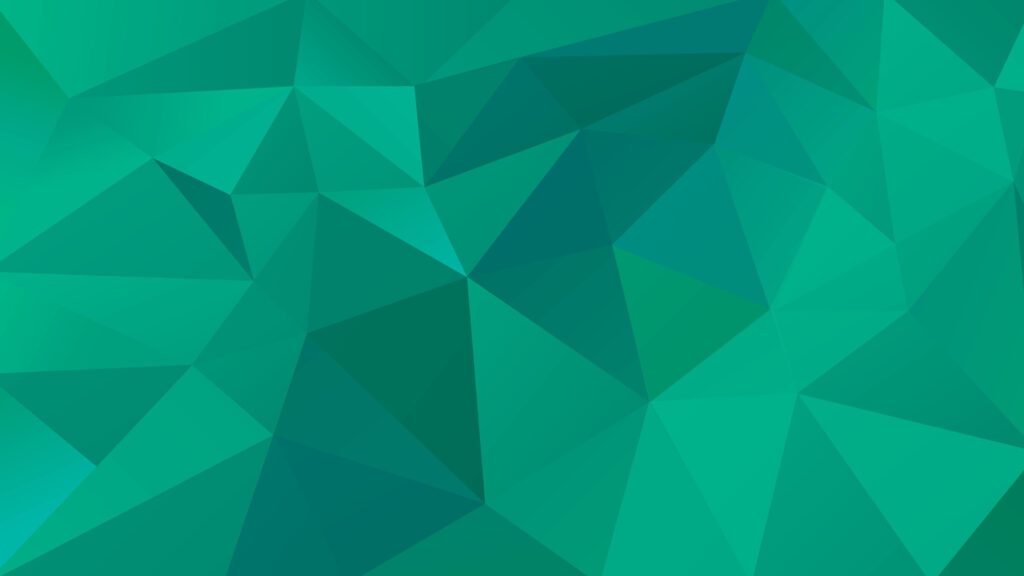 geometric triangles green abstract background Free Vector