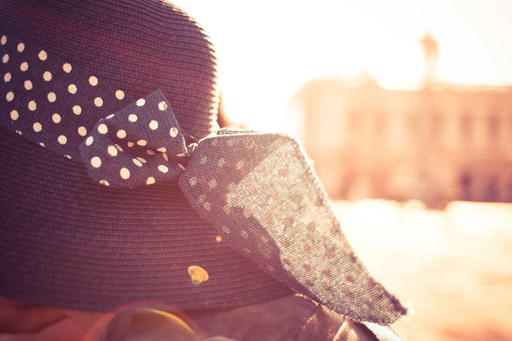 Girl Hat in Sunlights Free Photo