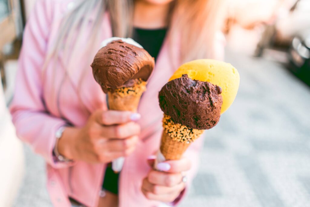 Girl with an Ice Cream Free Photo