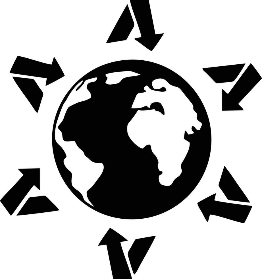 Globe planet earth icon symbol vector image Stock Free