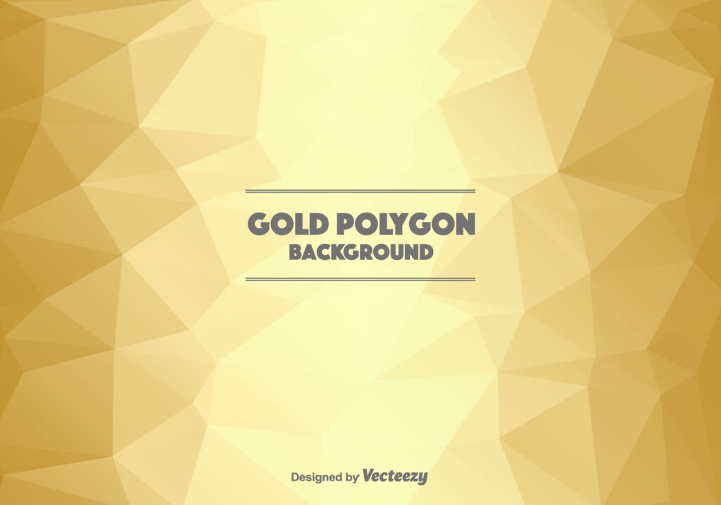 Gold Polygonal Background Free Vector and Free SVG