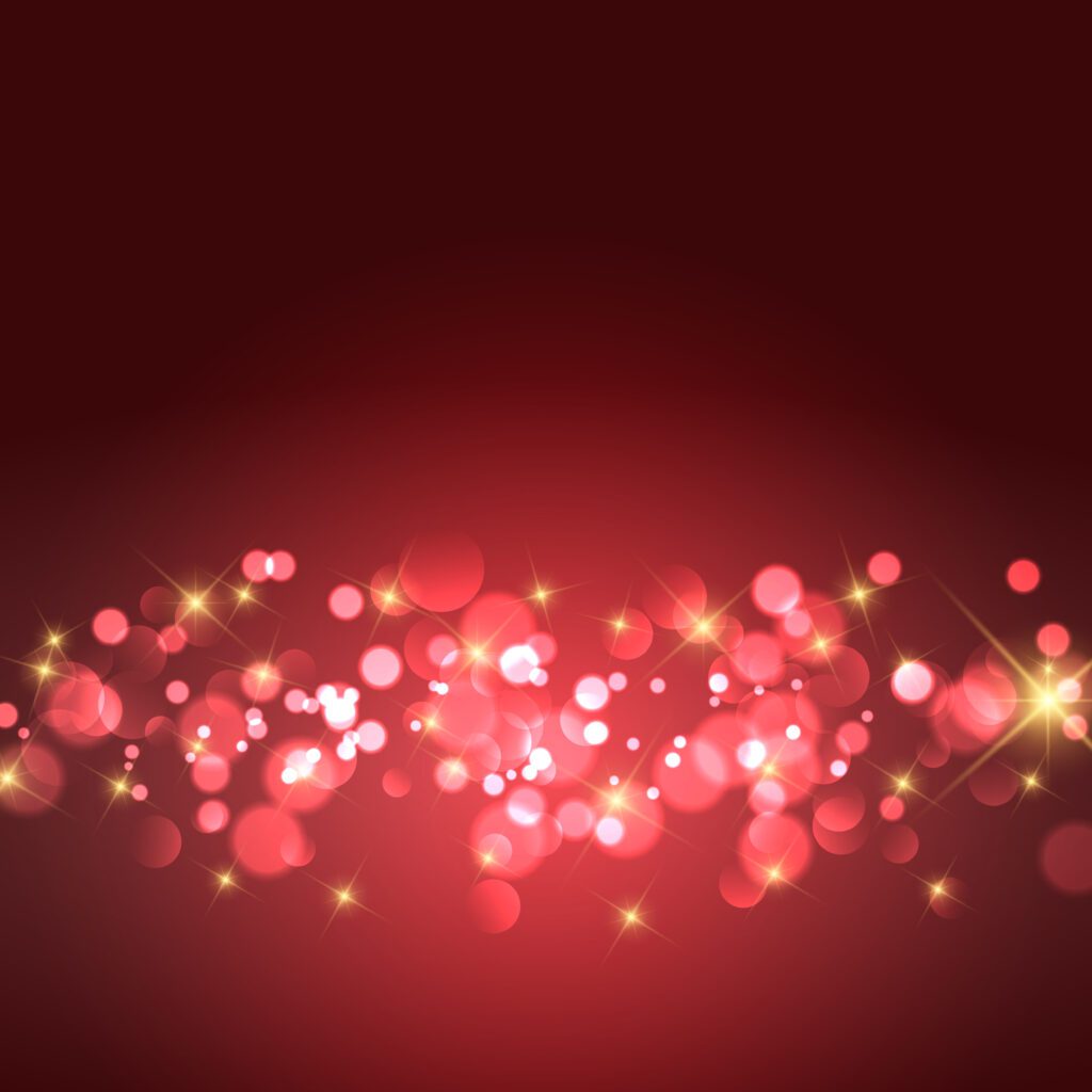 Gold stars and bokeh lights background Free Vector