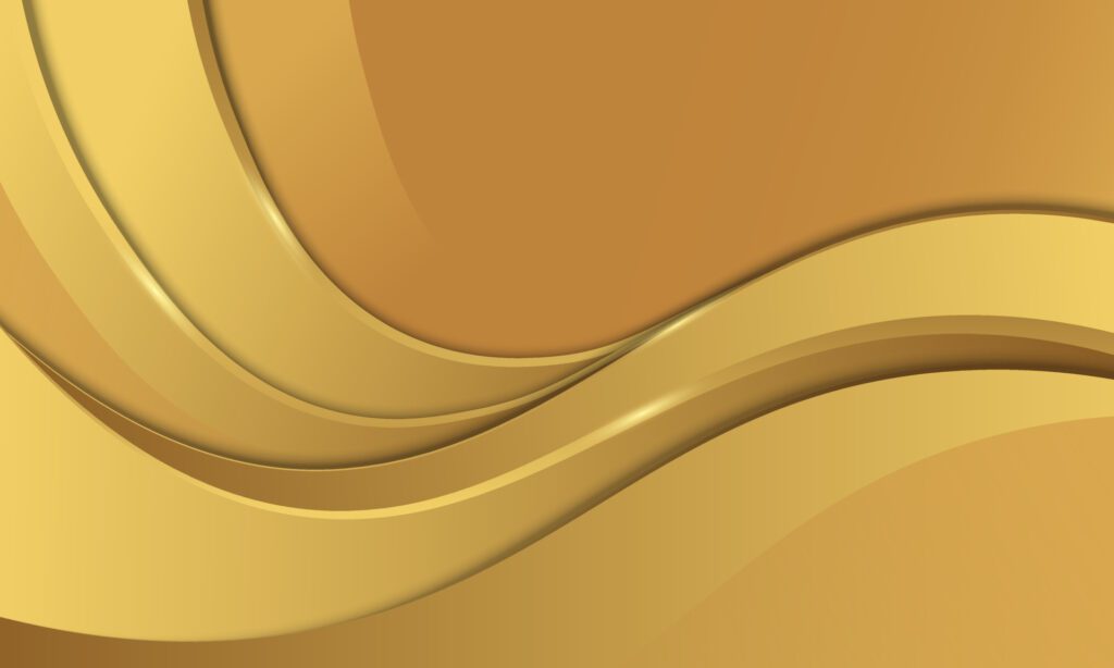 Golden smooth wave background. Abstract background. Free Vector