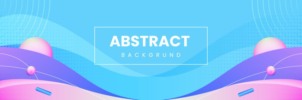 Gradient background with abstract shapes Free Vector