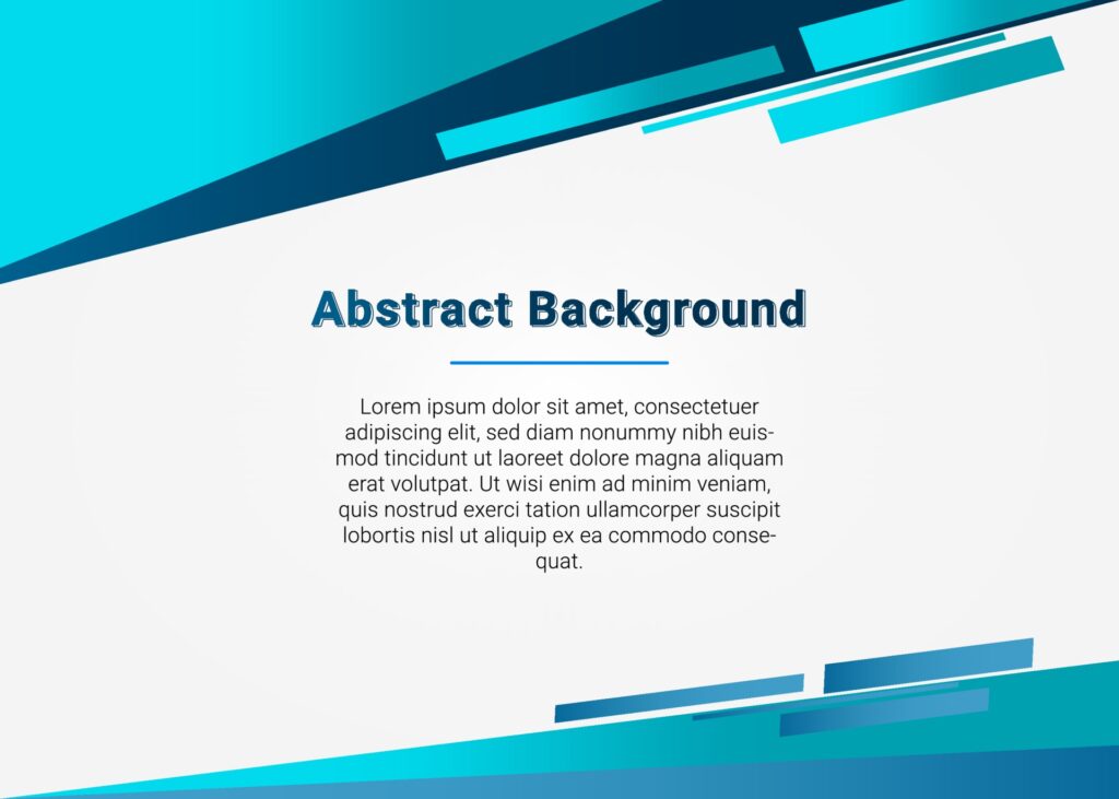 Gradient Blue Geometric Presentation Background Free Vector