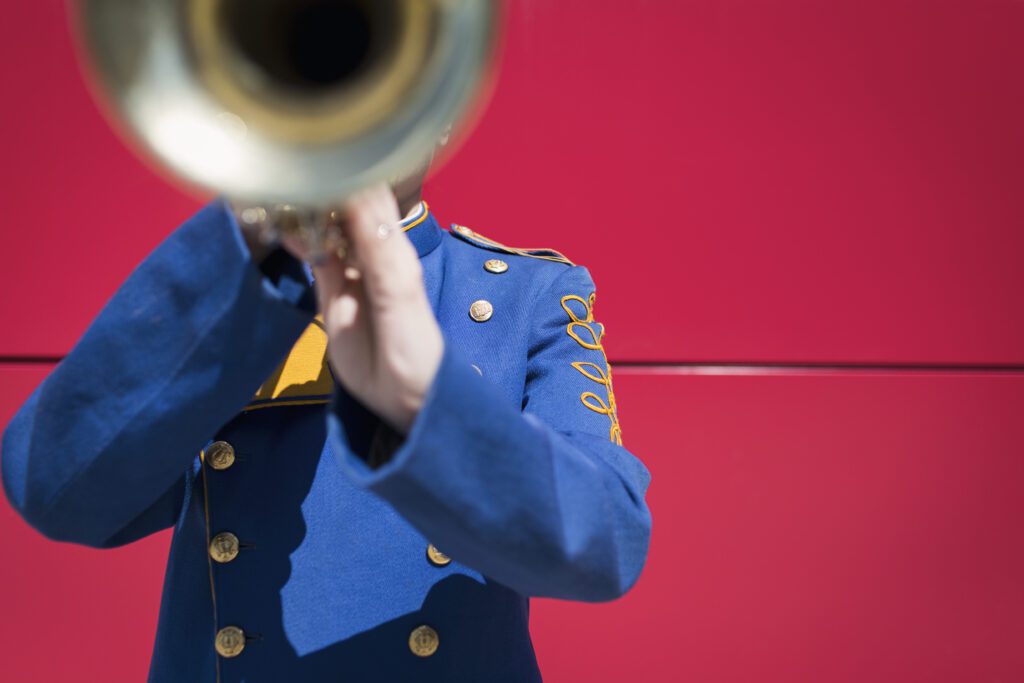 Band Trumpet Player Free Stock Photo