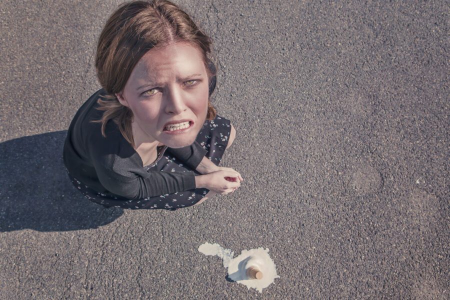 Dropped Ice-Cream Free Stock Photo