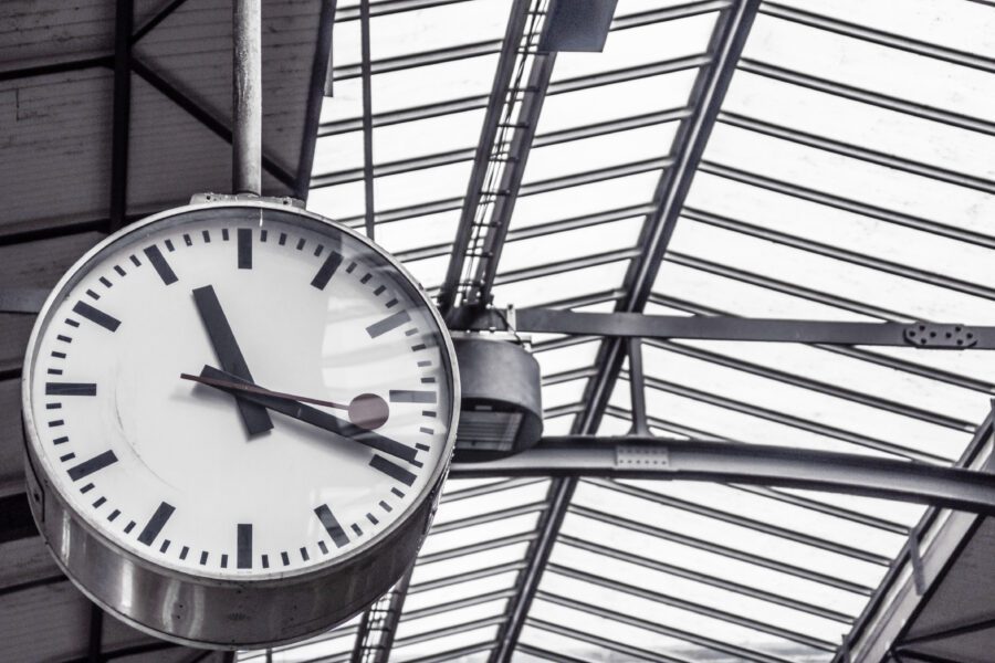 Station Clock Free Stock Photo