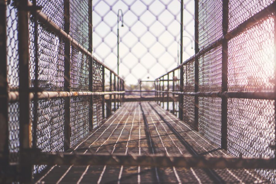 Chained Fence Free Stock Photo