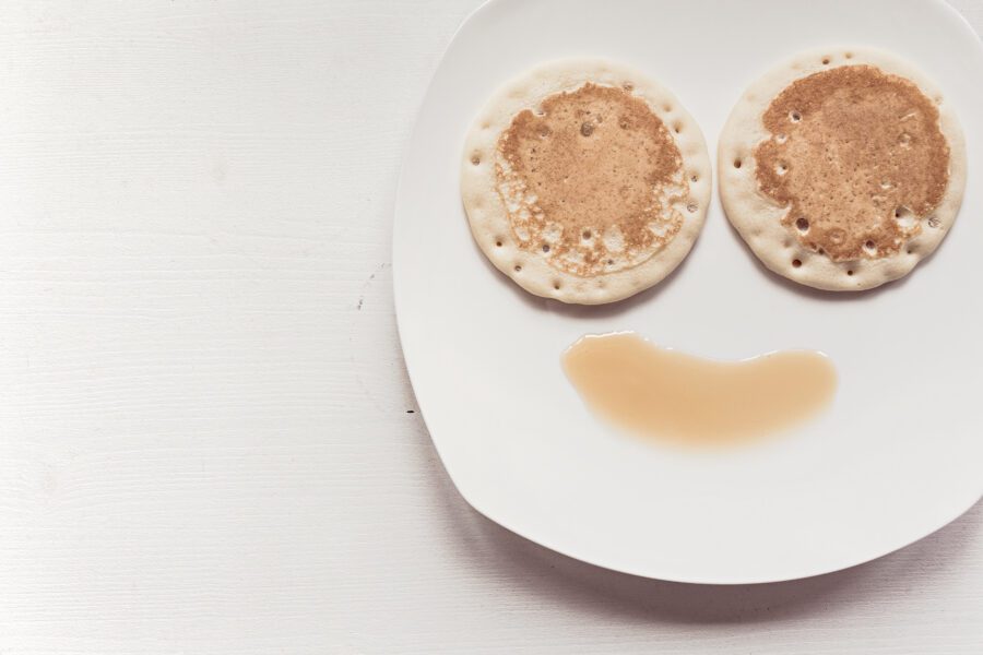 Pancake Smiling Face Free Stock Photo