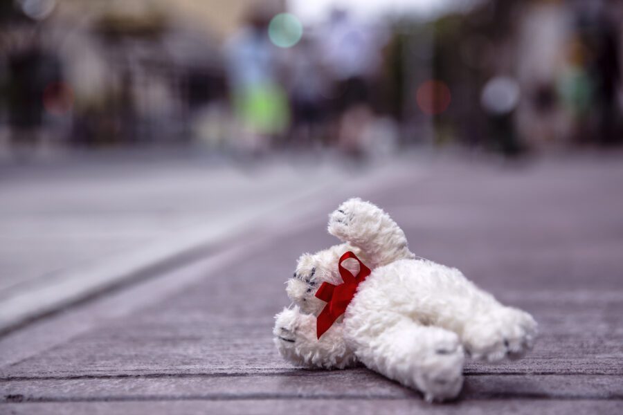 Fallen Teddy Bear Free Stock Photo