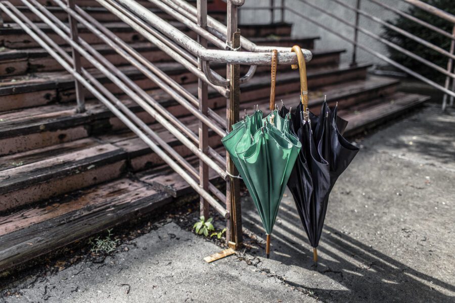 Hanging Umbrellas Free Stock Photo