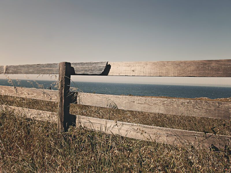 Brown Fence in California Free Stock Photo