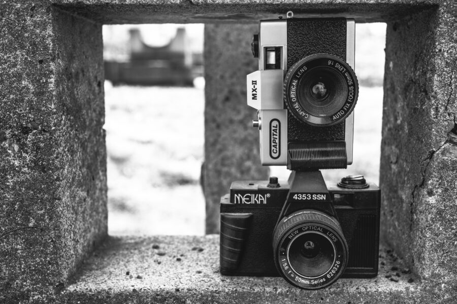 Black & White Cameras Free Stock Photo