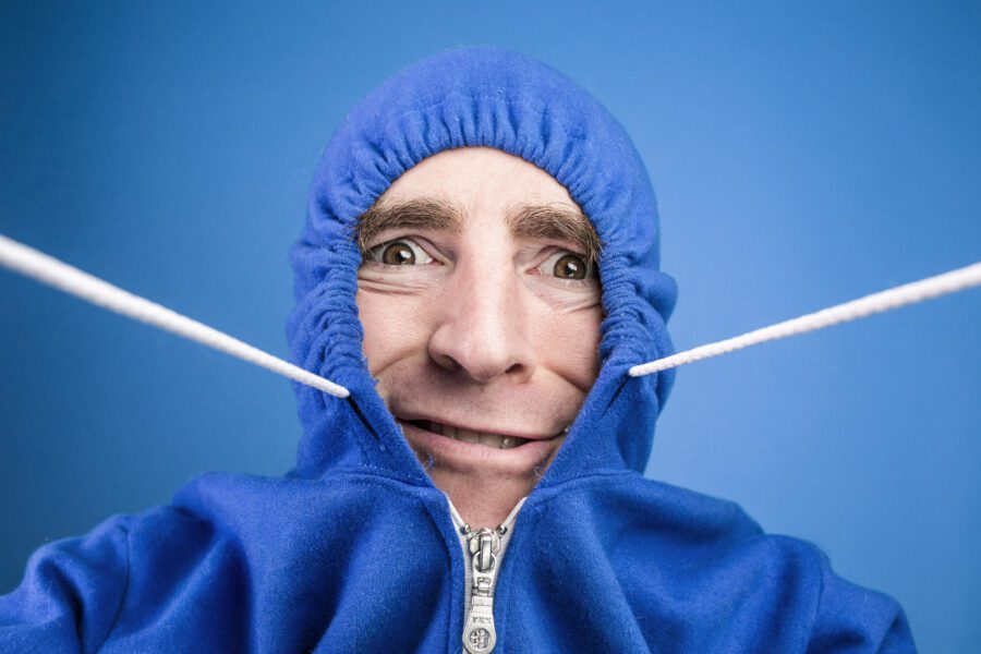 Goofy Man Portrait Free Stock Photo