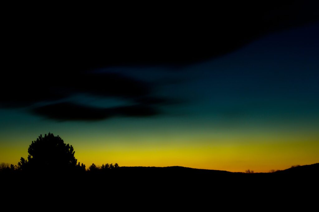 Clouds at Night Free Stock Photo