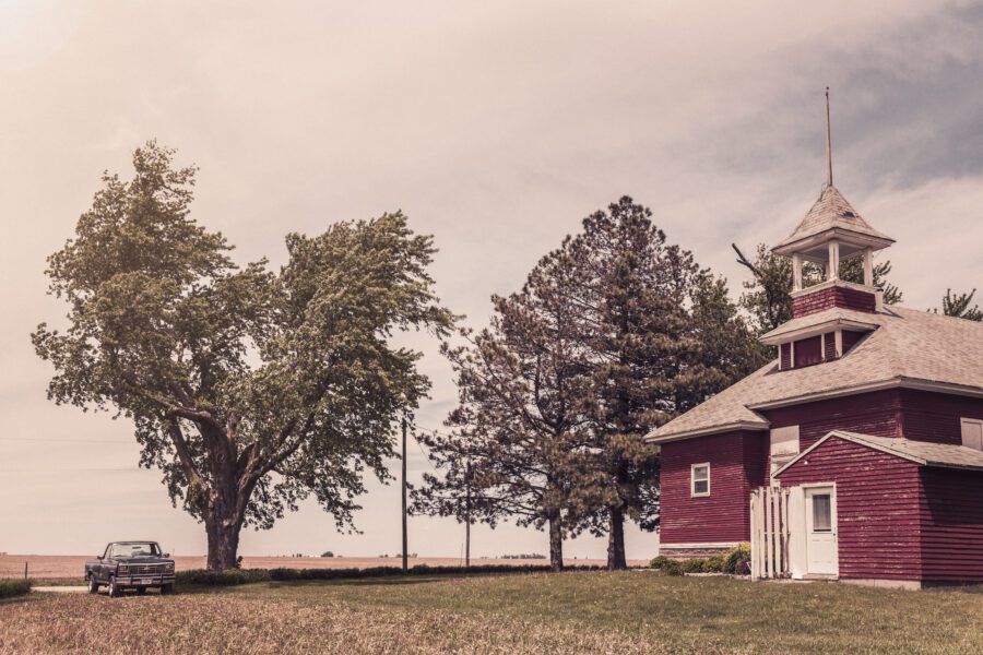 Peaceful Farm in Summer Free Stock Photo