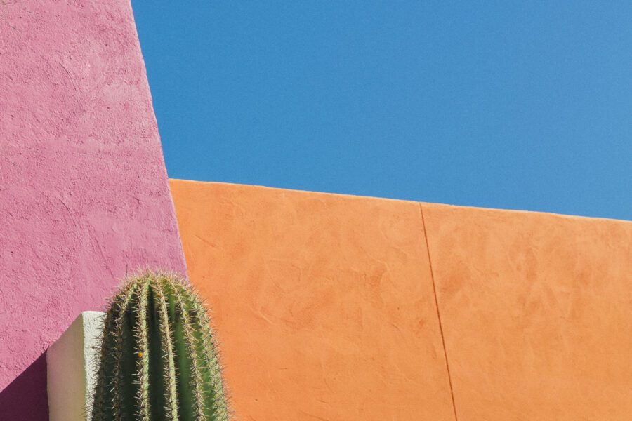 Colorful Building in Desert Free Stock Photo