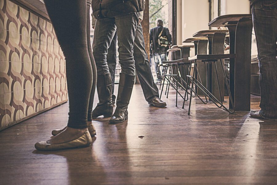 Waiting at the Coffee Shop Free Stock Photo