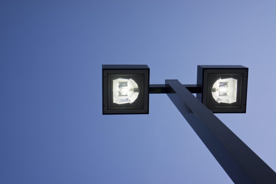 Modern Street Lights Free Stock Photo