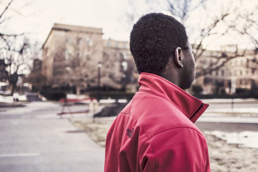 Man Waiting Free Stock Photo