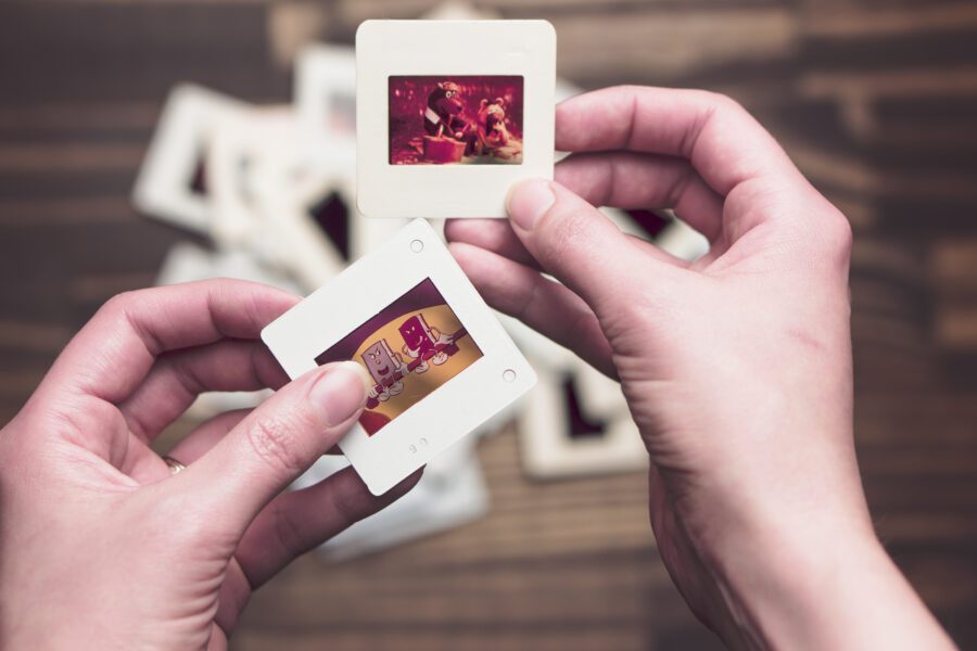 Vintage Photo Slides Free Stock Photo