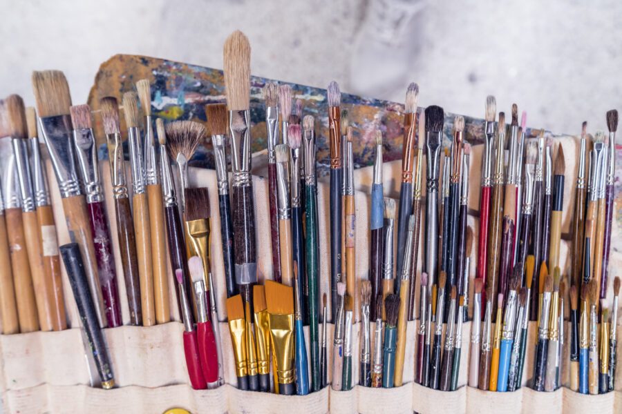 Paint Brushes Free Stock Photo