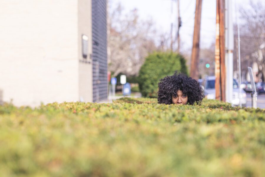 Hiding Man Free Stock Photo