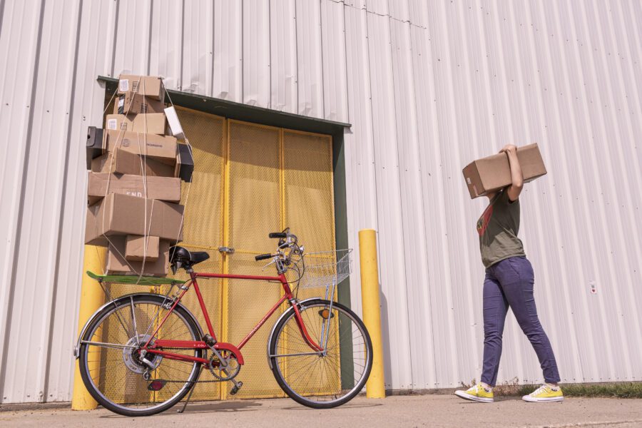 Bicycle Delivery Free Stock Photo