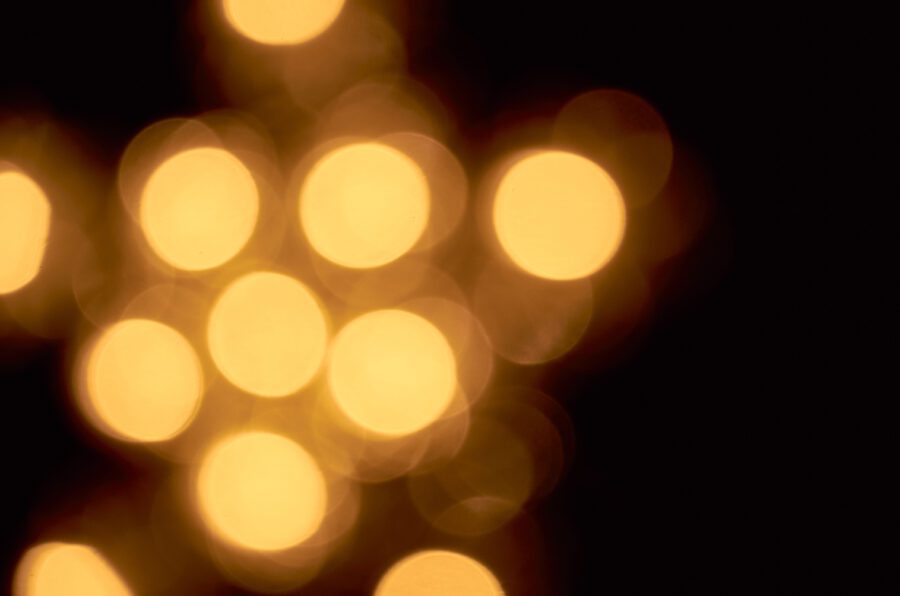 Night Bokeh Lights Free Stock Photo