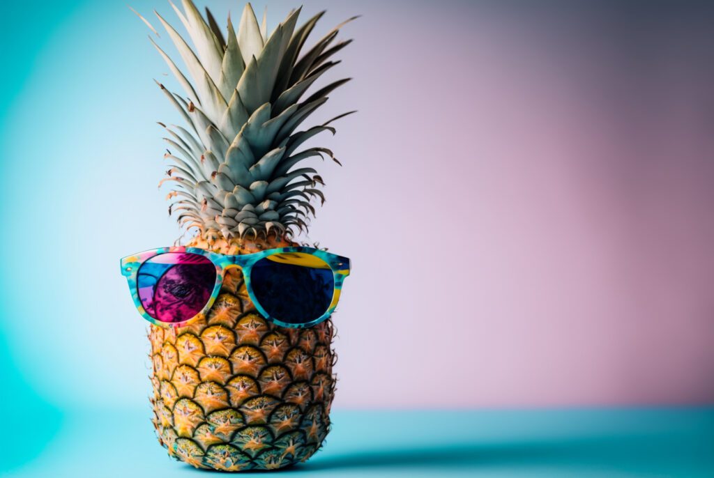 Cool Pineapple Fruit Free Stock Photo