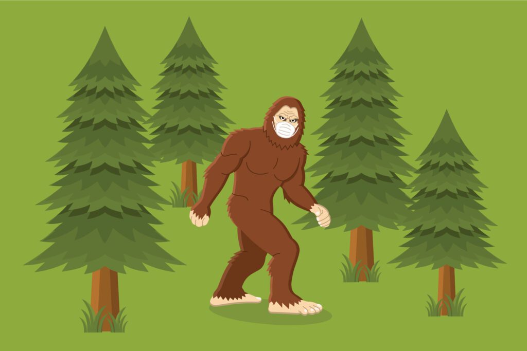 Big foot forest Free Stock Vector