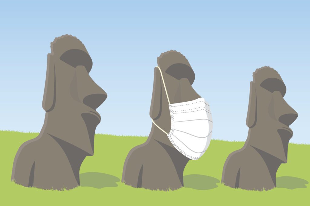 Island Statues Free Stock Vector