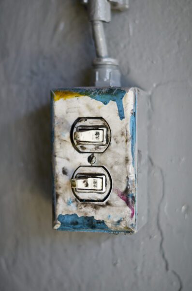 Dirty Light Switch Free Stock Photo