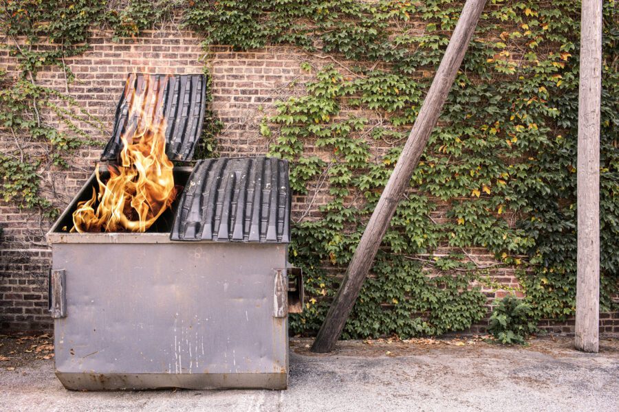 Urban dumpster Free Stock Photo