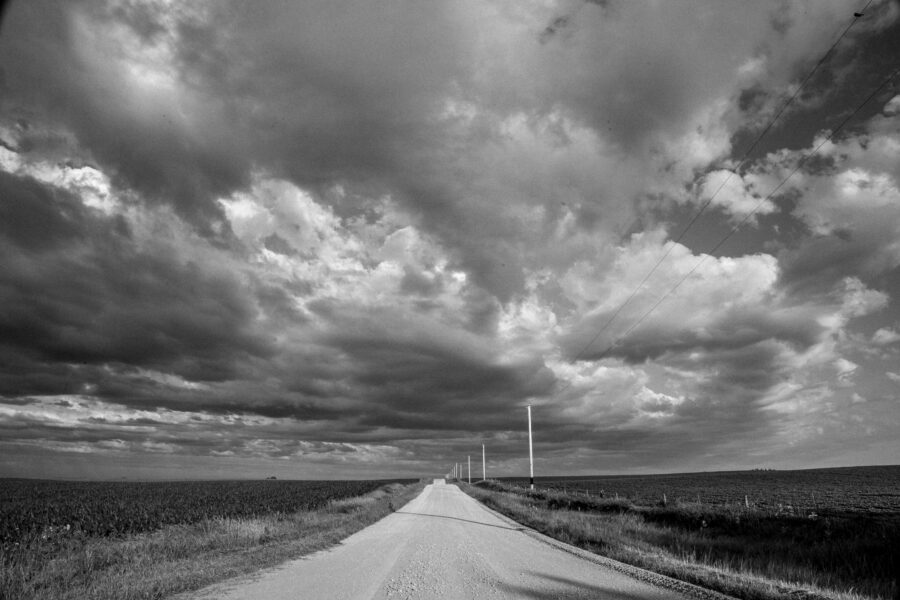 Stormy Road Free Stock Photo