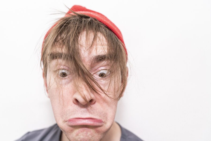 Frown Face Man Free Stock Photo