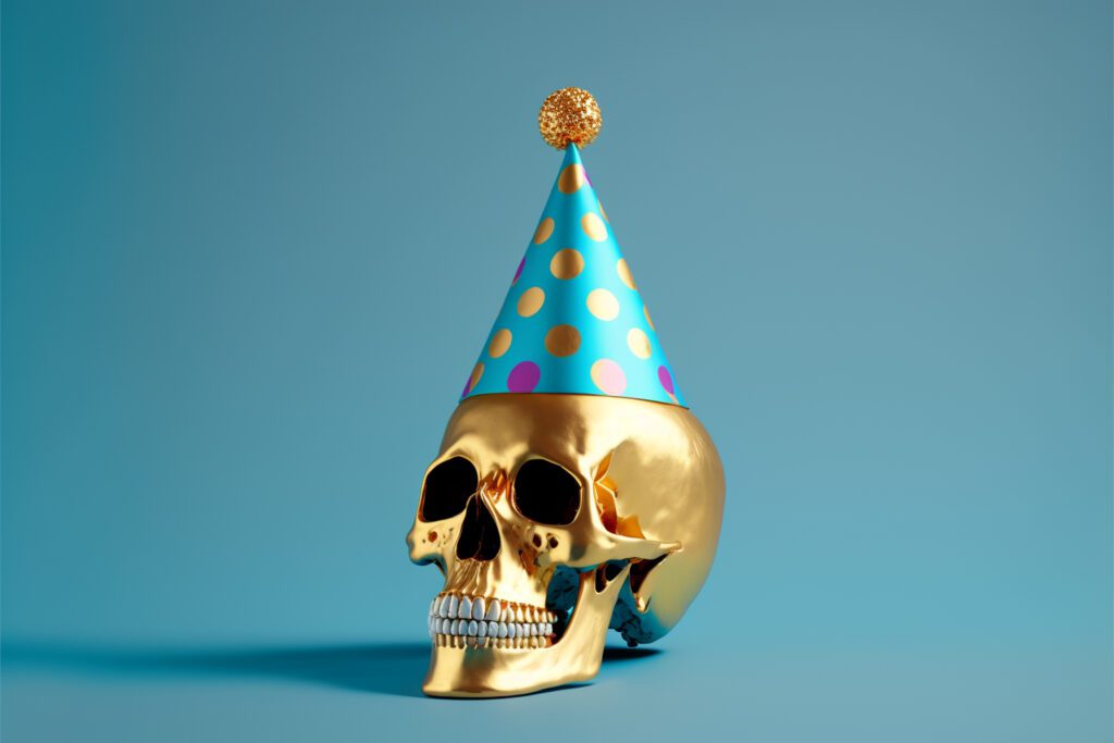 Skull Party Head Free Stock Photo