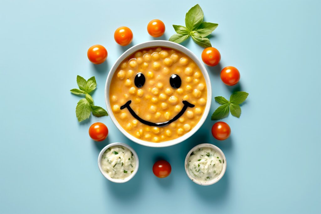 Smiling Food Bowl Free Stock Photo