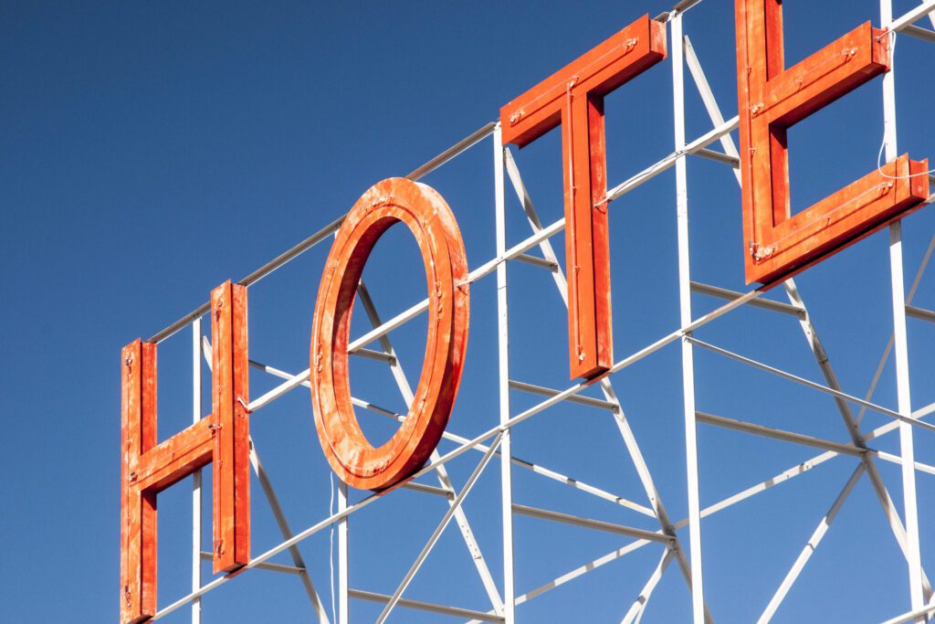 Hotel Sign Free Stock Photo