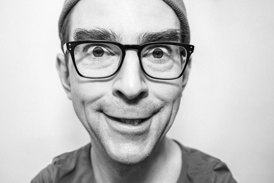 Smiling Nerdy Guy Free Stock Photo