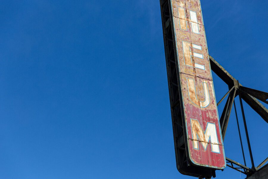 Old Building Sign Free Stock Photo