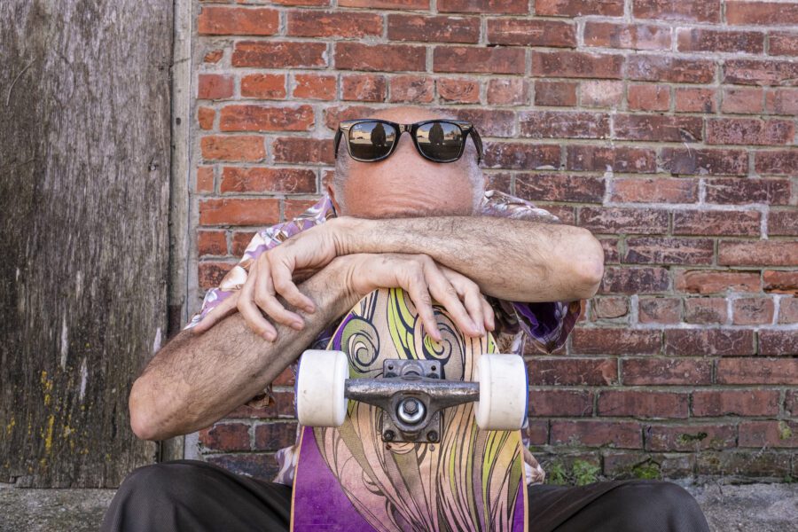 Old Skateboarder Free Stock Photo