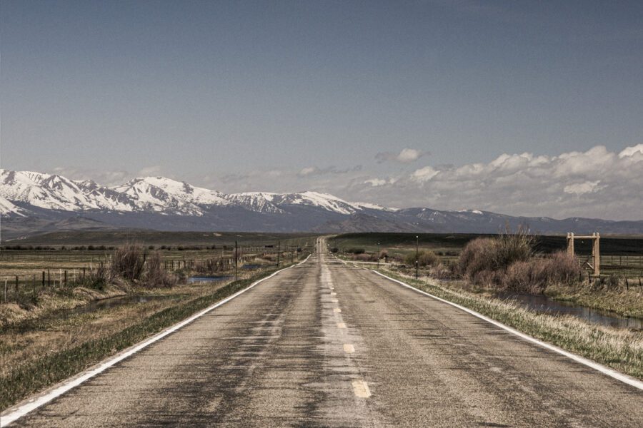 Empty Open Road Free Stock Photo